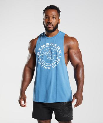 Pánské Tílko Gymshark Legacy Drop Arm Blankyt | CZ 2254YXF